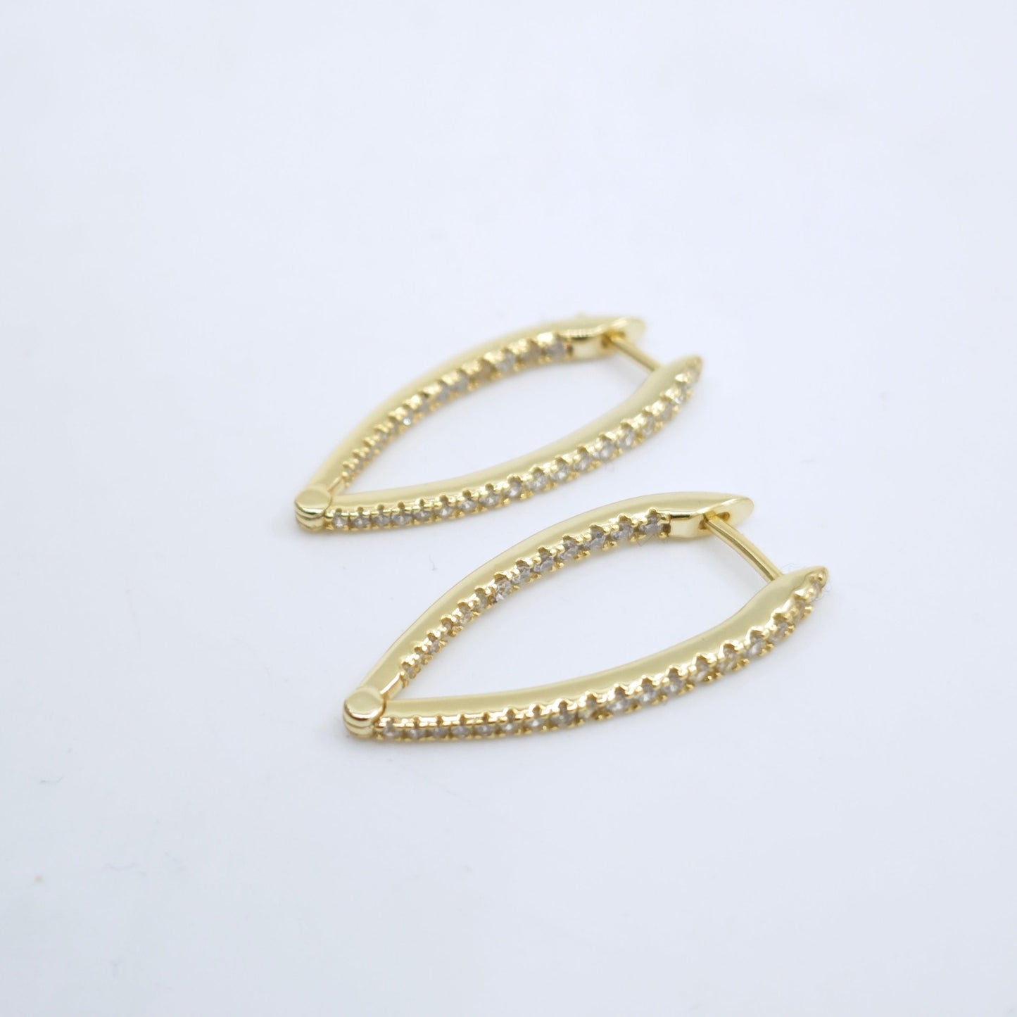 Pendiente View plata chapada