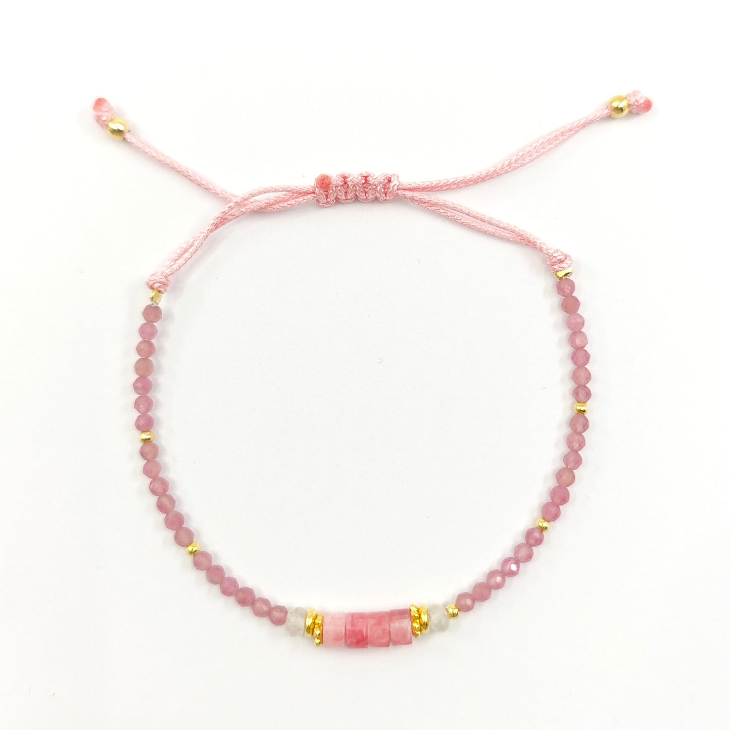 Pulsera Spring Turmalina rosa