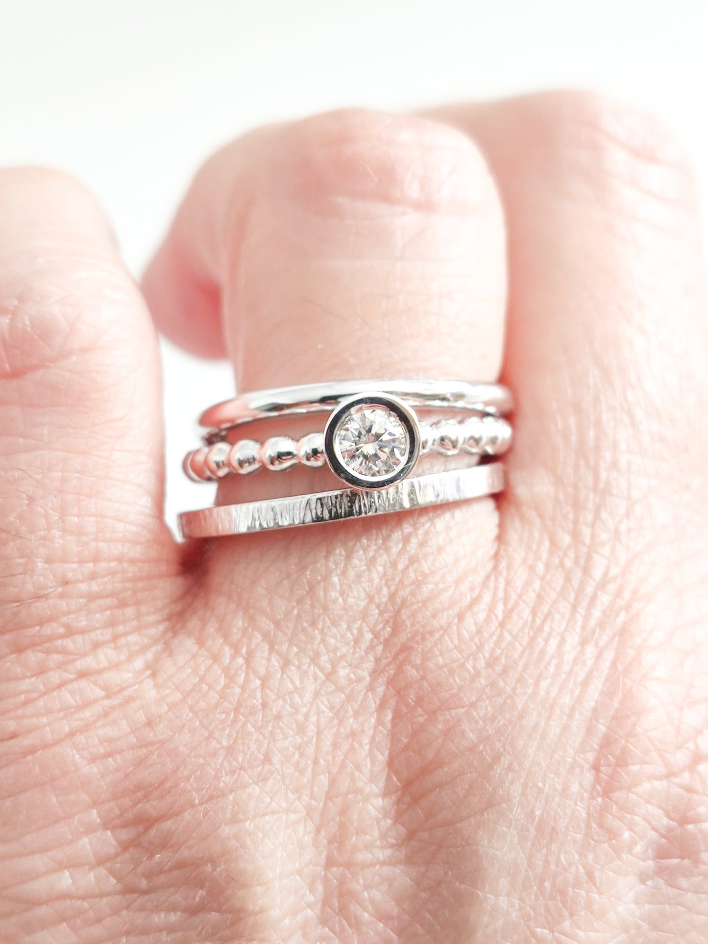 Anillos TRIPLET Blanco