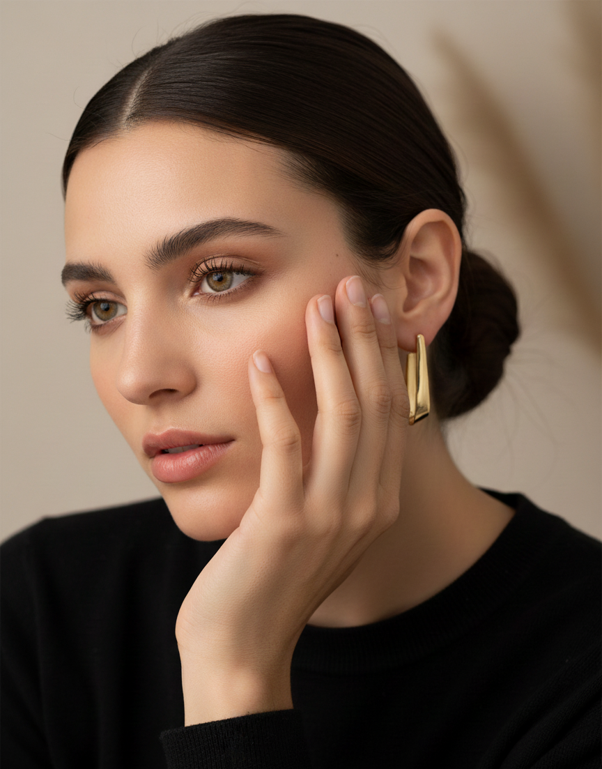 Pendiente Aura plata