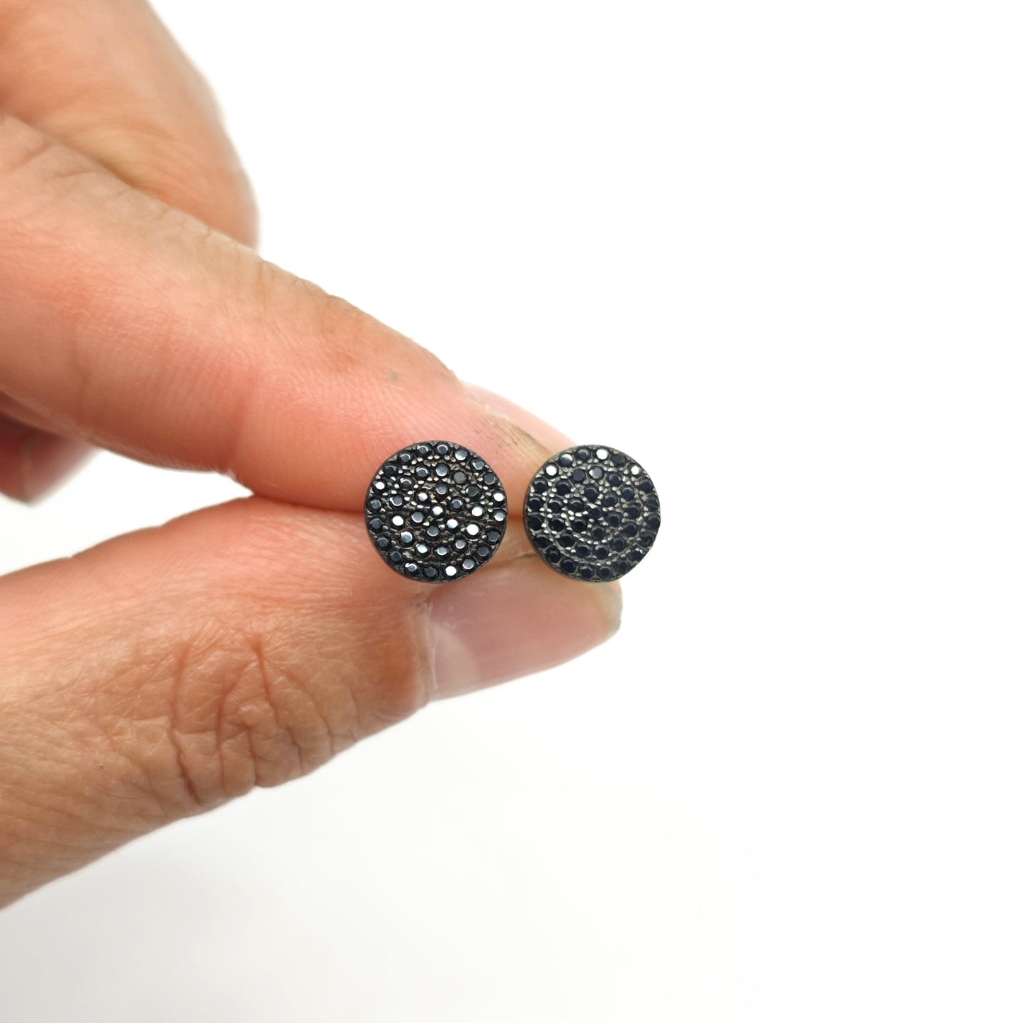 Pendiente Dark círculo