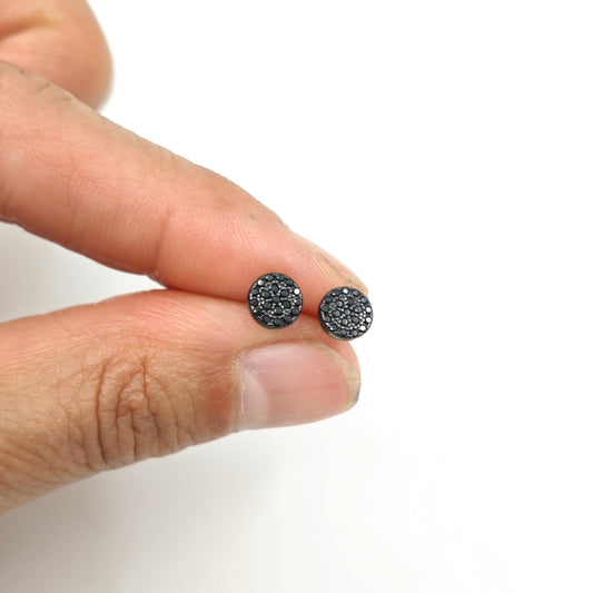 Pendiente Dark círculo mini