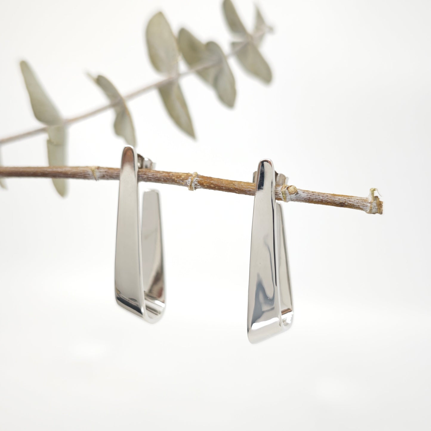 Pendiente Aura plata