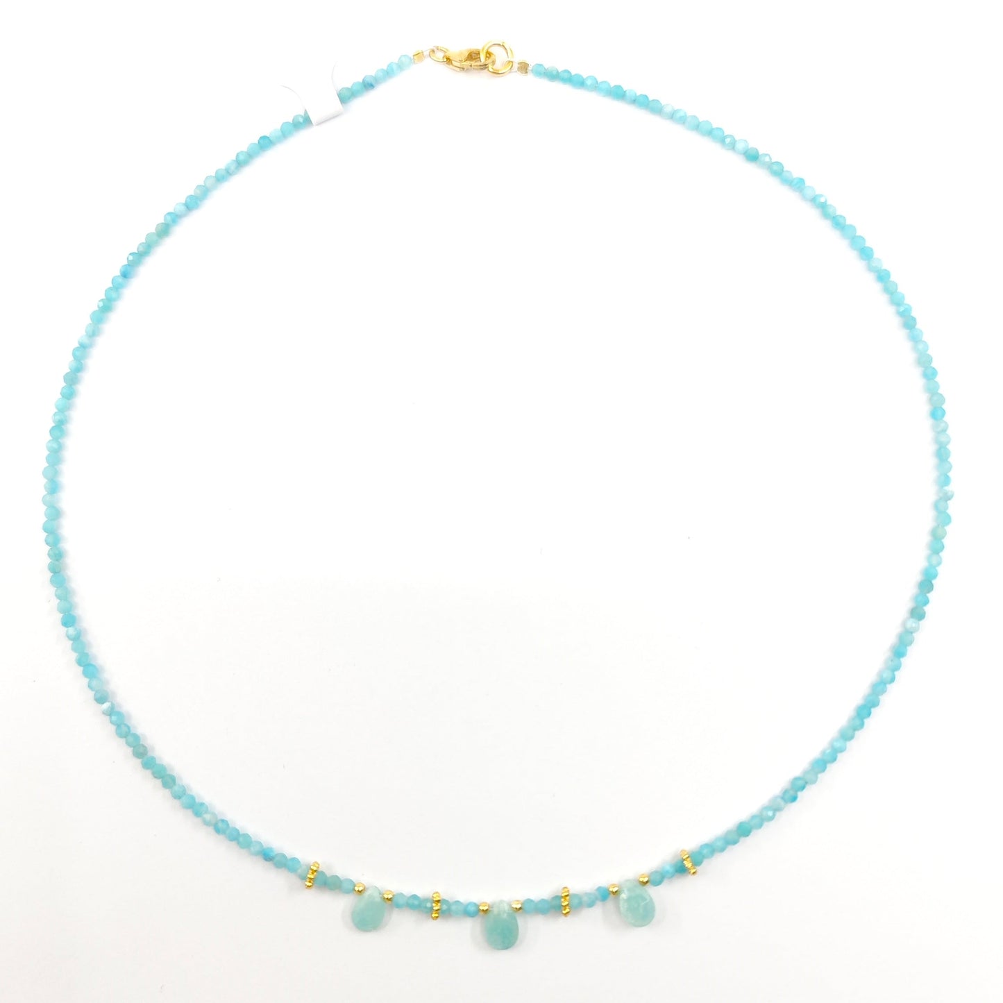 Collar Pètal Amazonita