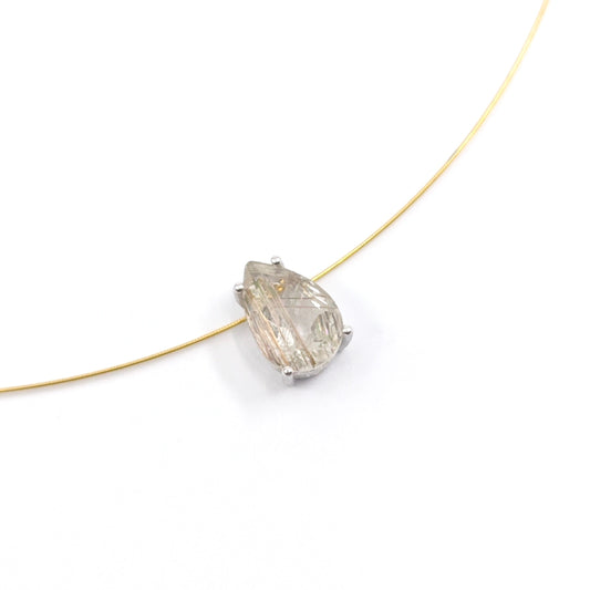Collar Llum con cuarzo rutilado