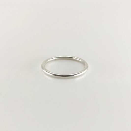 Anillo TWINS plata lisa