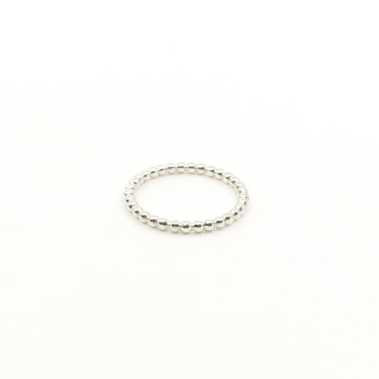 Anillo TWINS bolitas plata